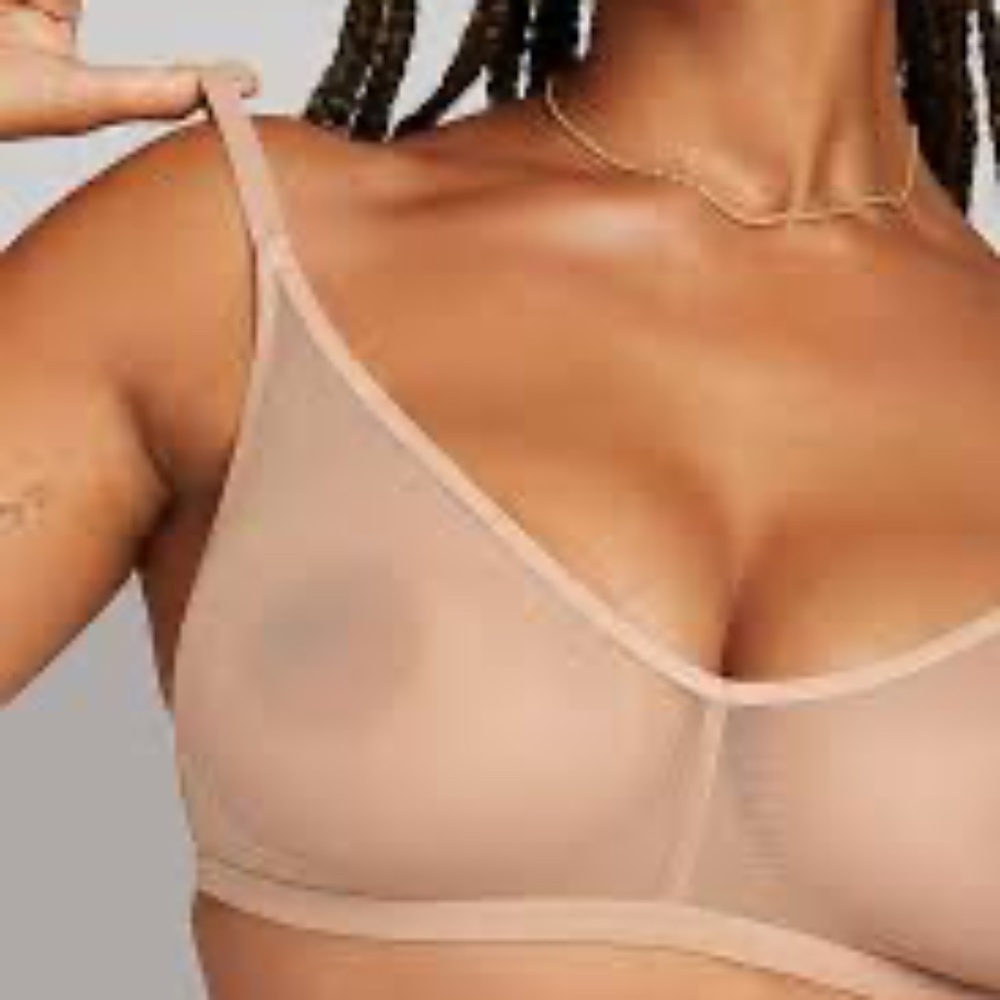 Negative Underwear Sieve Non-Wire Bra in Buff size 1